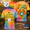 Pittsburgh Steelers NFL Pride Human Being Color May Vary 3D T Shirt