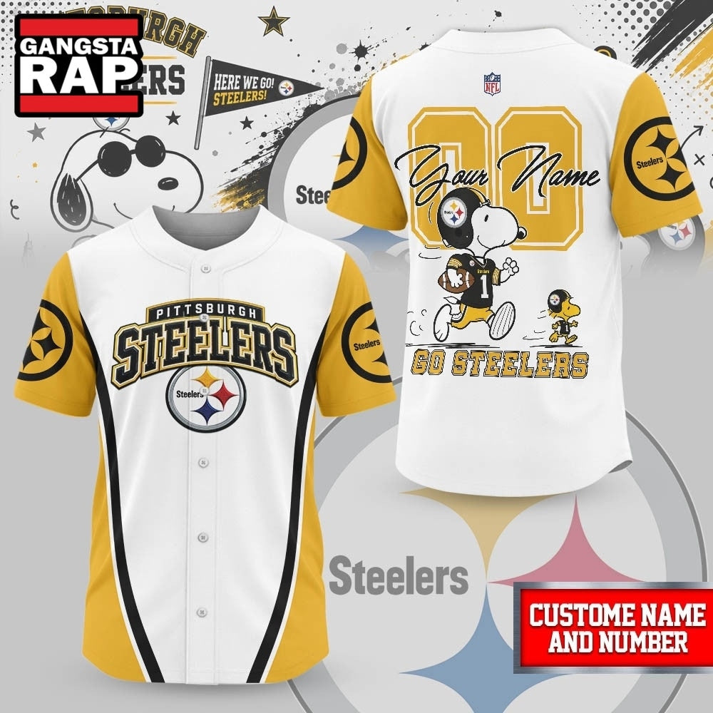 Pittsburgh Steelers NFL Snoopy Ultimate Game Day Personalized Jersey Shirt