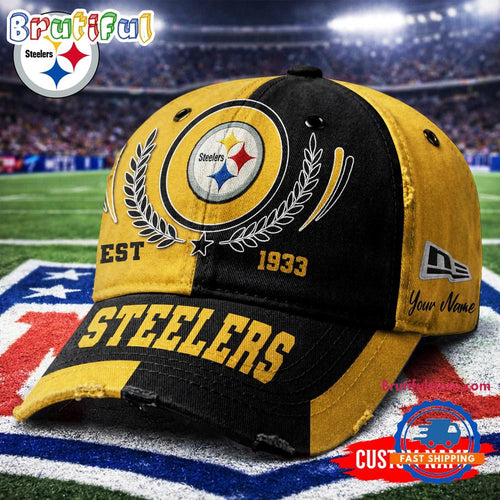 Pittsburgh Steelers NFL Split Color New Era Classic Cap