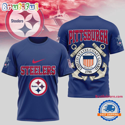 Pittsburgh Steelers NFL United States Coast Guard Limited 3D Shirt