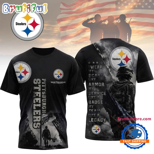 Pittsburgh Steelers NFL Veterans Legacy Team New Design 3D Shirt