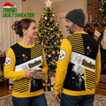 Pittsburgh Steelers Punisher Skull Pattern Ugly Christmas Sweater