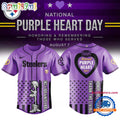 Pittsburgh Steelers Purple Heart Day Limited Edition Baseball Jersey