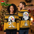 Pittsburgh Steelers Snoopy Dab Ugly Christmas Sweater