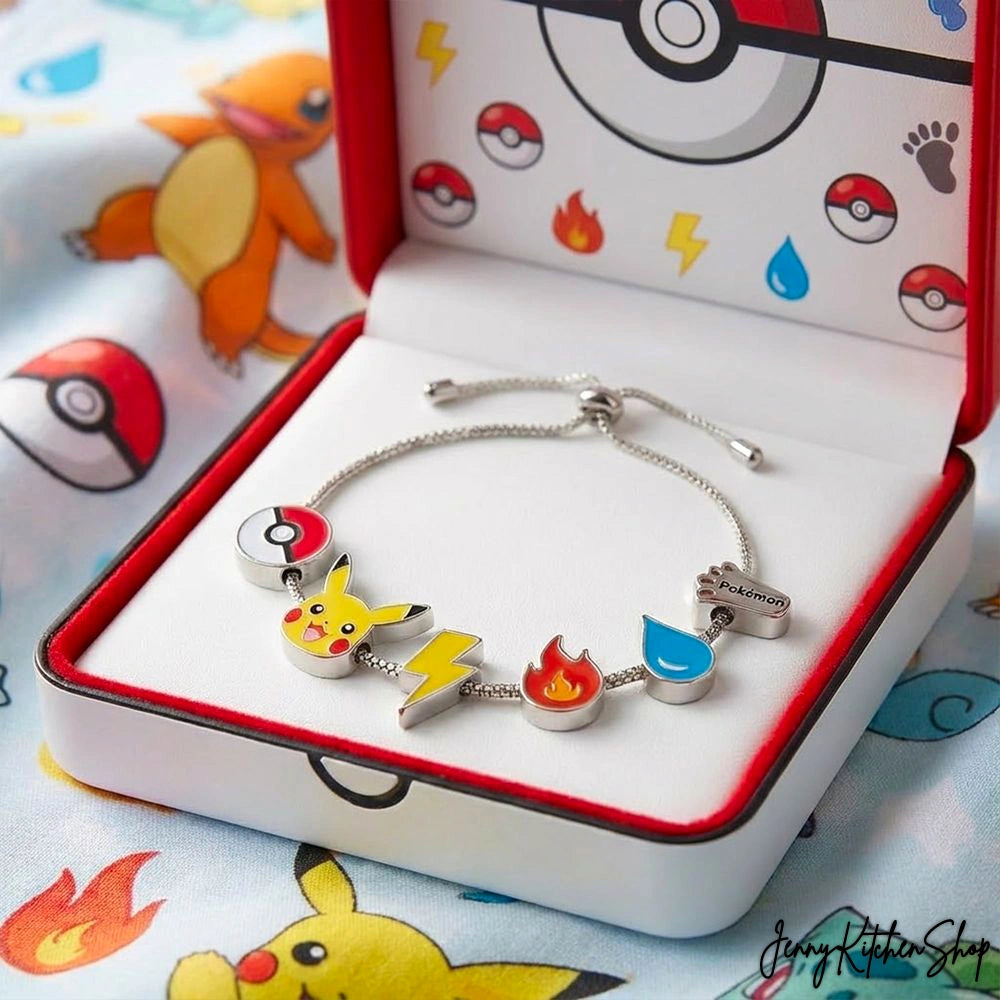 Pokemon Go Adjustable Charm Bracelet Gift Set
