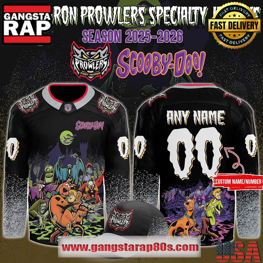 Port Huron Prowlers x Scooby-Doo Night 2025 Custom Hockey Jersey