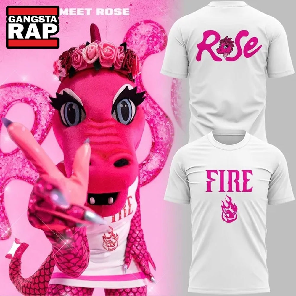 Portland Fire Rose Dragon Mascot 2026 Hoodie T-Shirt
