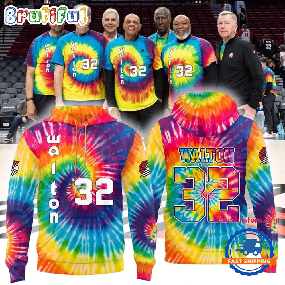 Portland Trail Blazers Limited Edition Bill Walton Tribute 3D All Over Printed Hoodie T-Shirt
