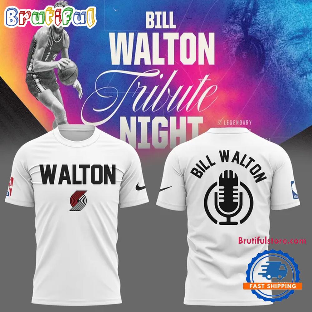 Portland Trail Blazers Special New Bill Walton Tribute 2025 Hoodie T-Shirt