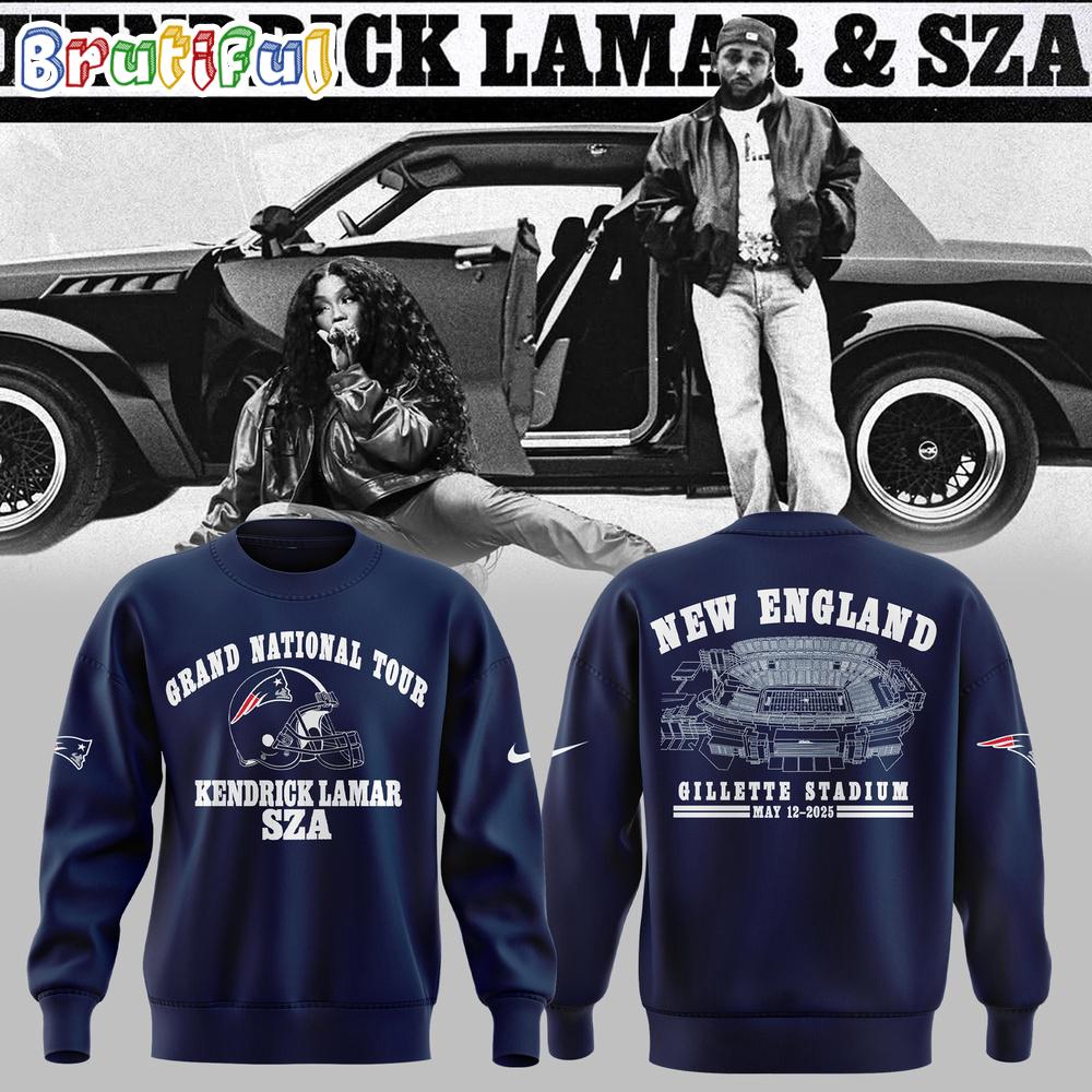 Post Malone Grand National Tour x New England Patriots 2025 3D Printed Hoodie T-Shirt