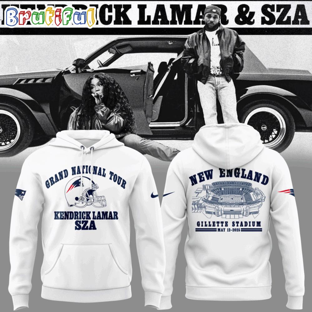 Post Malone Grand National Tour x New England Patriots 2025 Hoodie T-Shirt