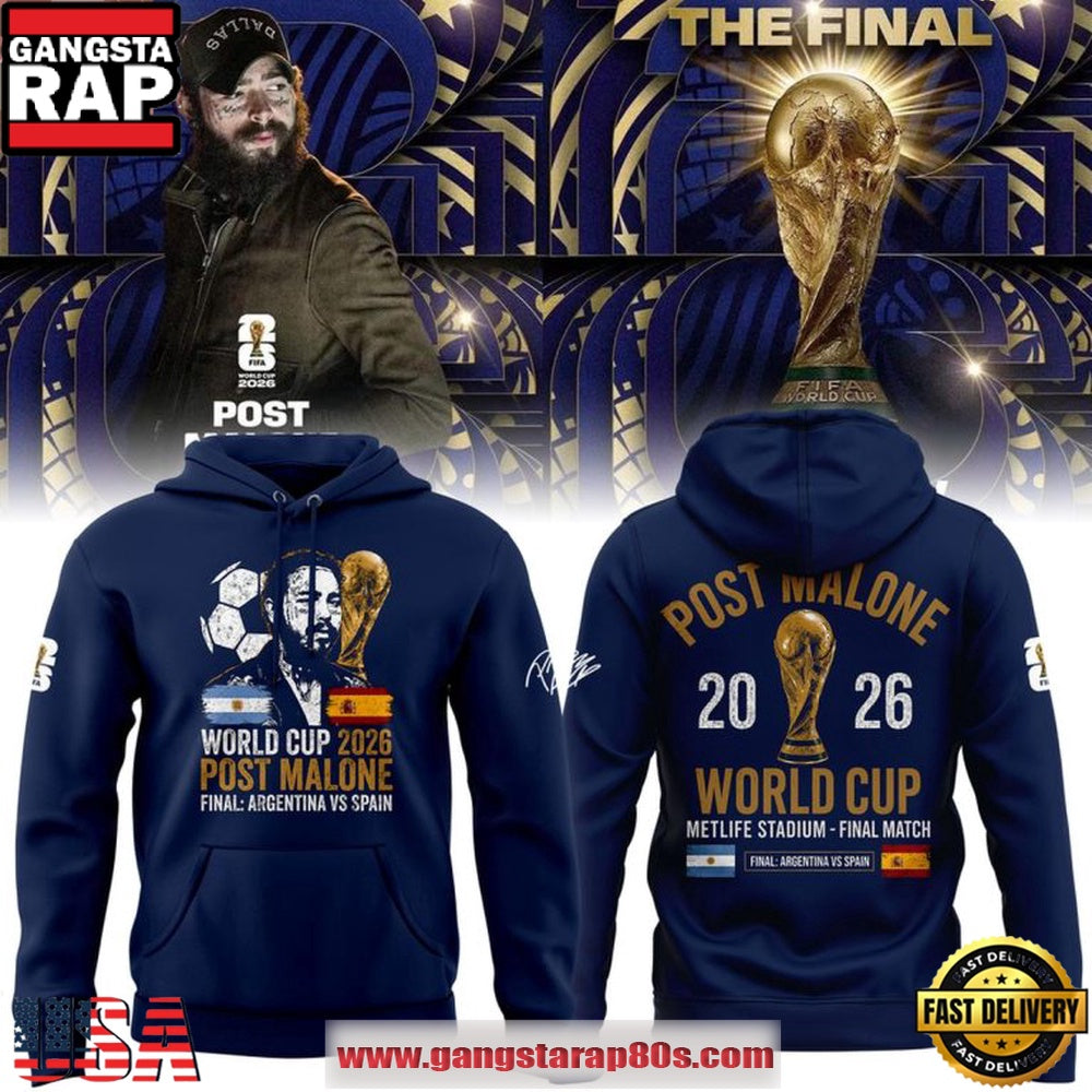Post Malone World Cup 2026 Championship Final Hoodie T-Shirt