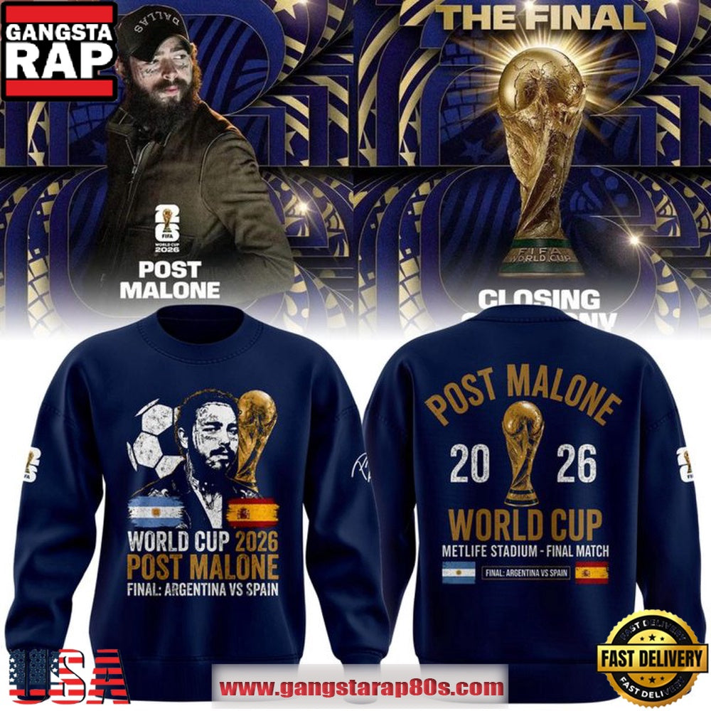 Post Malone World Cup 2026 Championship Final Hoodie T-Shirt