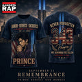 Prince 343 Tribute Portrait and Stars September 11 Remembrance 3D Shirt