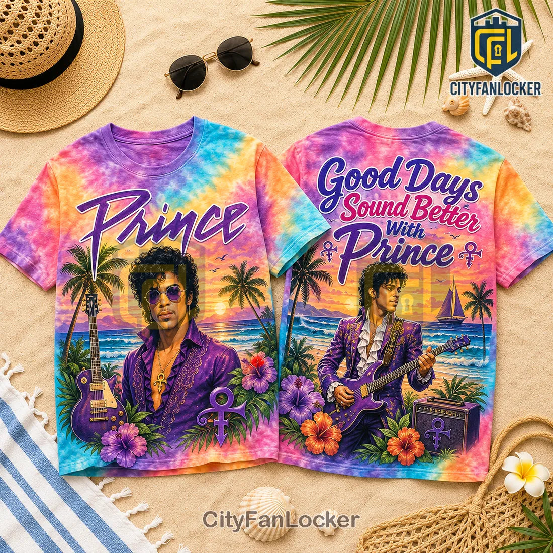 Prince Good Days Sound Better Beach Theme Shirt