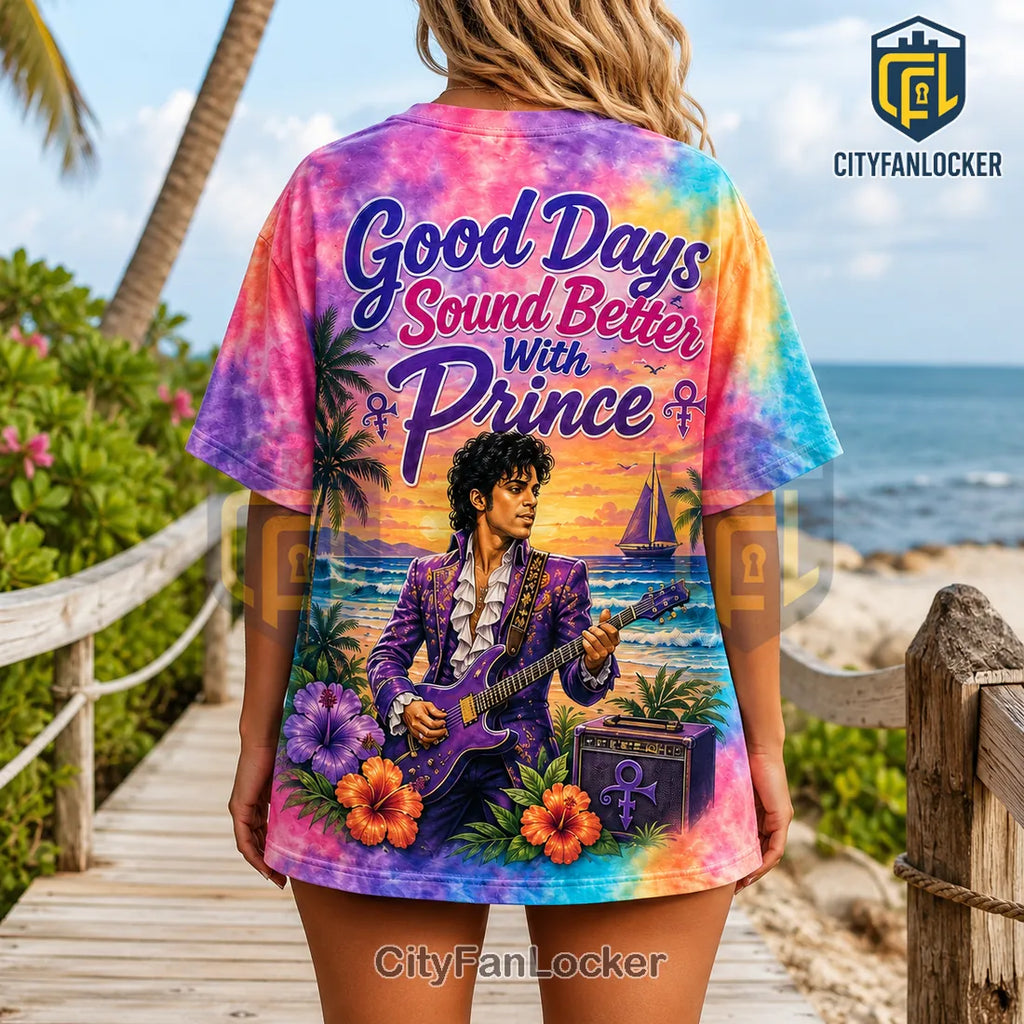 Prince Good Days Sound Better Beach Theme Shirt