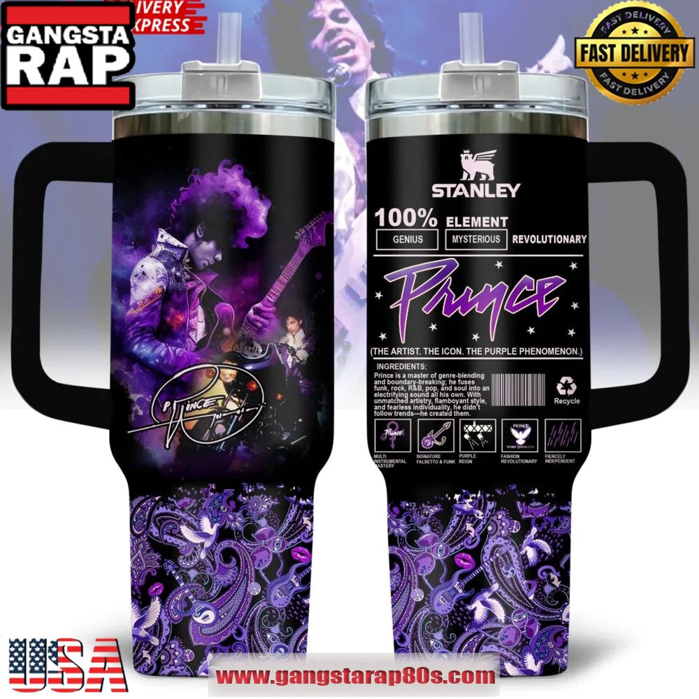 Prince Purple Phenomenon Special Edition Stanley Tumbler 40oz