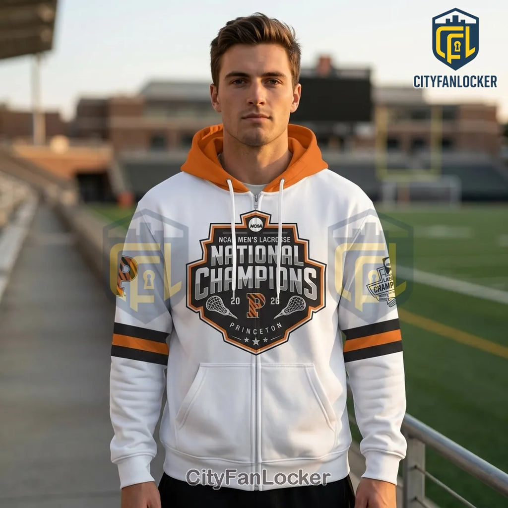 Princeton Tigers x 2026 National Championship Men’s Lacrosse Hoodie