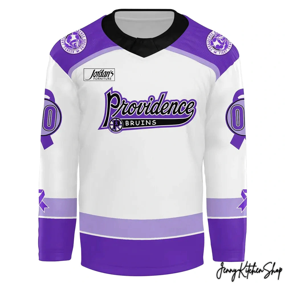 Providence Bruins 2025 Hockey Fight Cancer Jersey