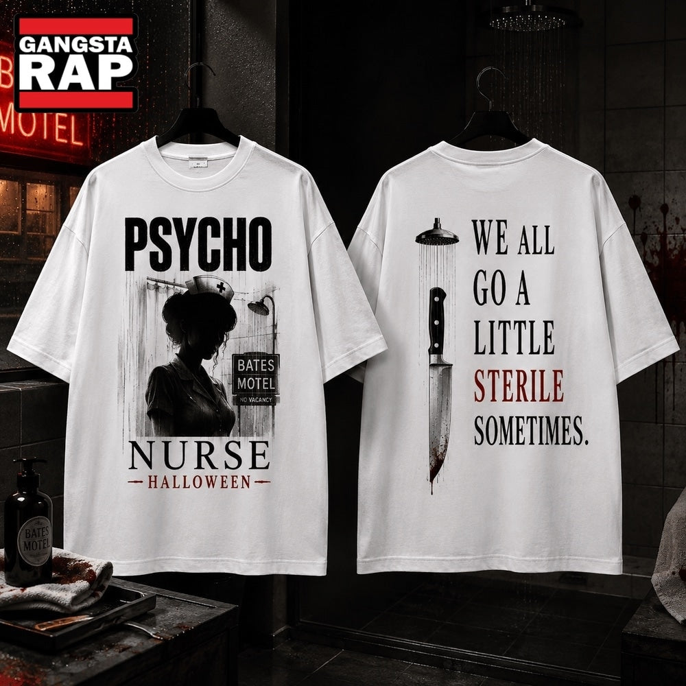 Psycho Nurse Bates Motel Halloween 3D Shirt