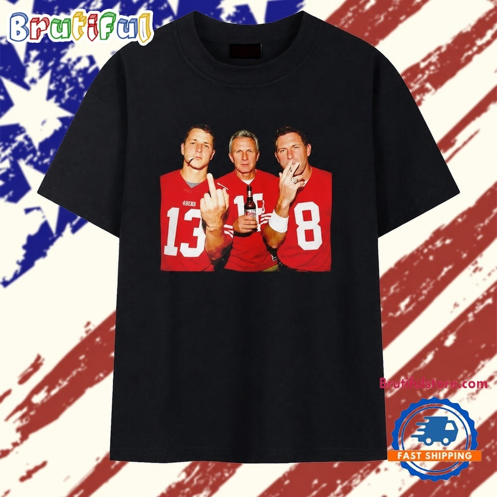Purdy Joe Montana Steve Young Smoking T Shirt