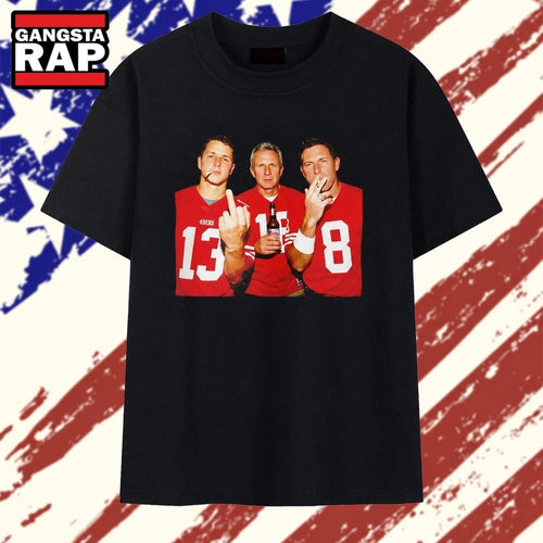 Purdy Joe Montana Steve Young Smoking T Shirt