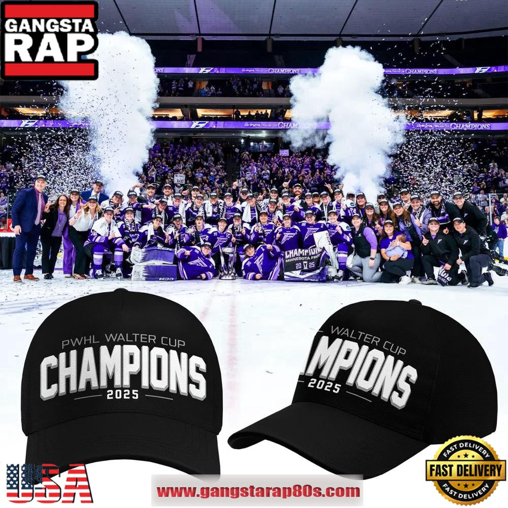 PWHL Minnesota Frost 2025 Walter Cup Champions Classic Cap Hats