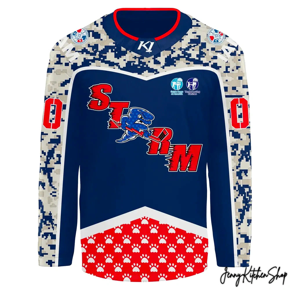 Quad City Storm Military Night Hockey Jersey