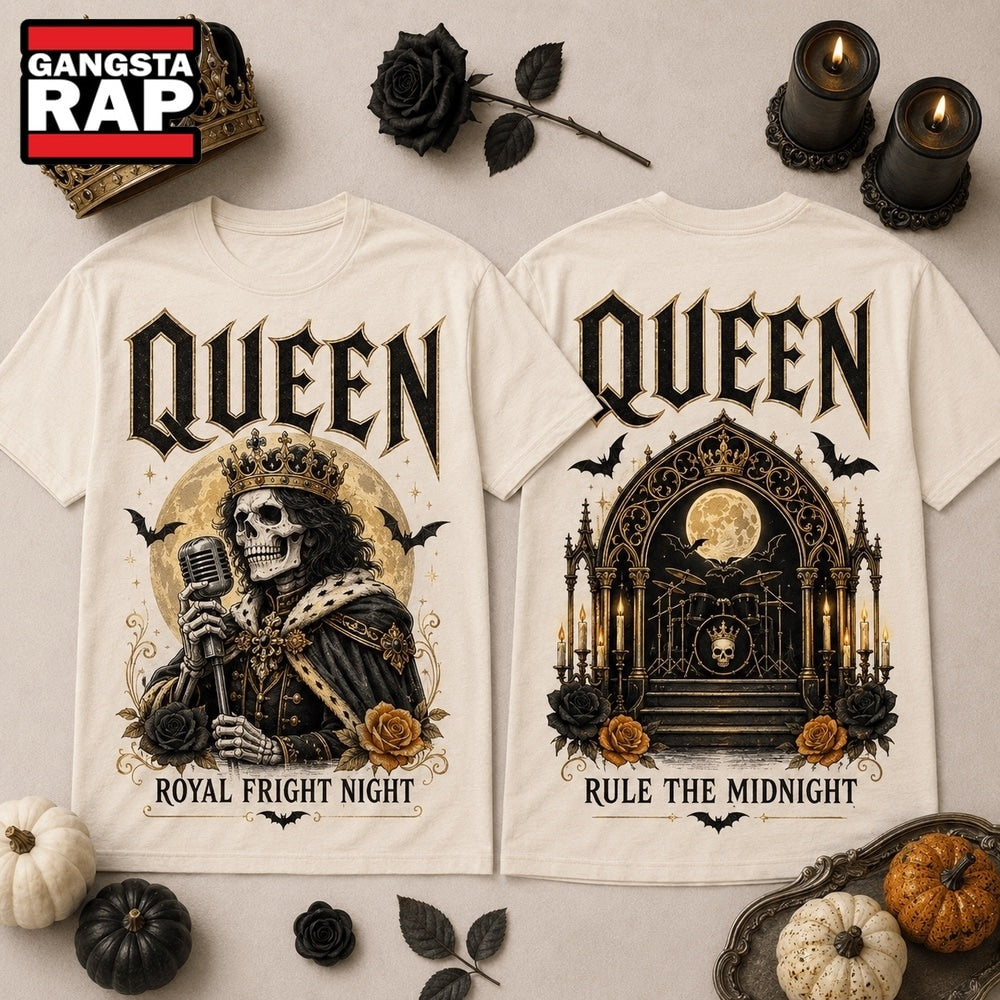 Queen Royal Fright Night Gothic Rock 3D Shirt Hoodie T-Shirt
