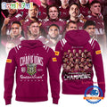Queensland Maroons State Of Origin 2025 Champions Red Hoodie Shirt