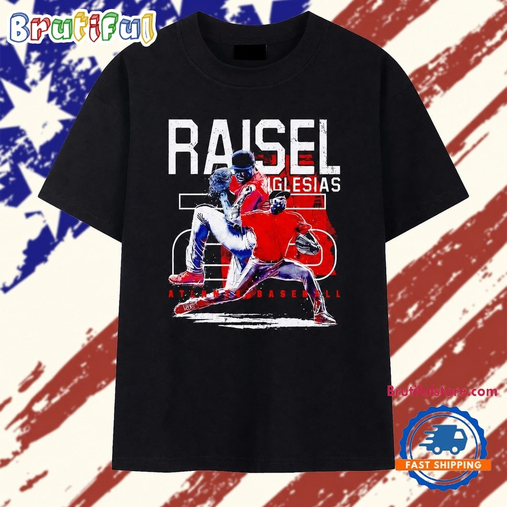Raisel Iglesias Atlanta Braves baseball distressed T Shirt