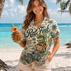 Rat Fink Kustom Kulture Premium Tropical Hawaiian Shirt