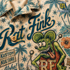 Rat Fink Kustom Kulture Premium Tropical Hawaiian Shirt