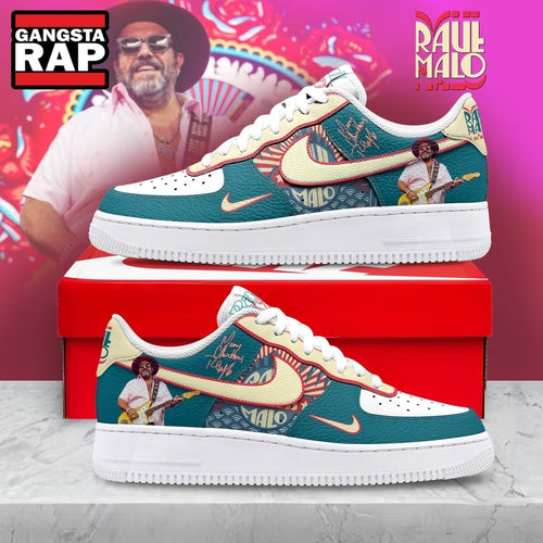 Raul Malo Merry Christmas Teal Country Rock Graphic Air Force 1 Shoes, Music Air Force 1 Shoes