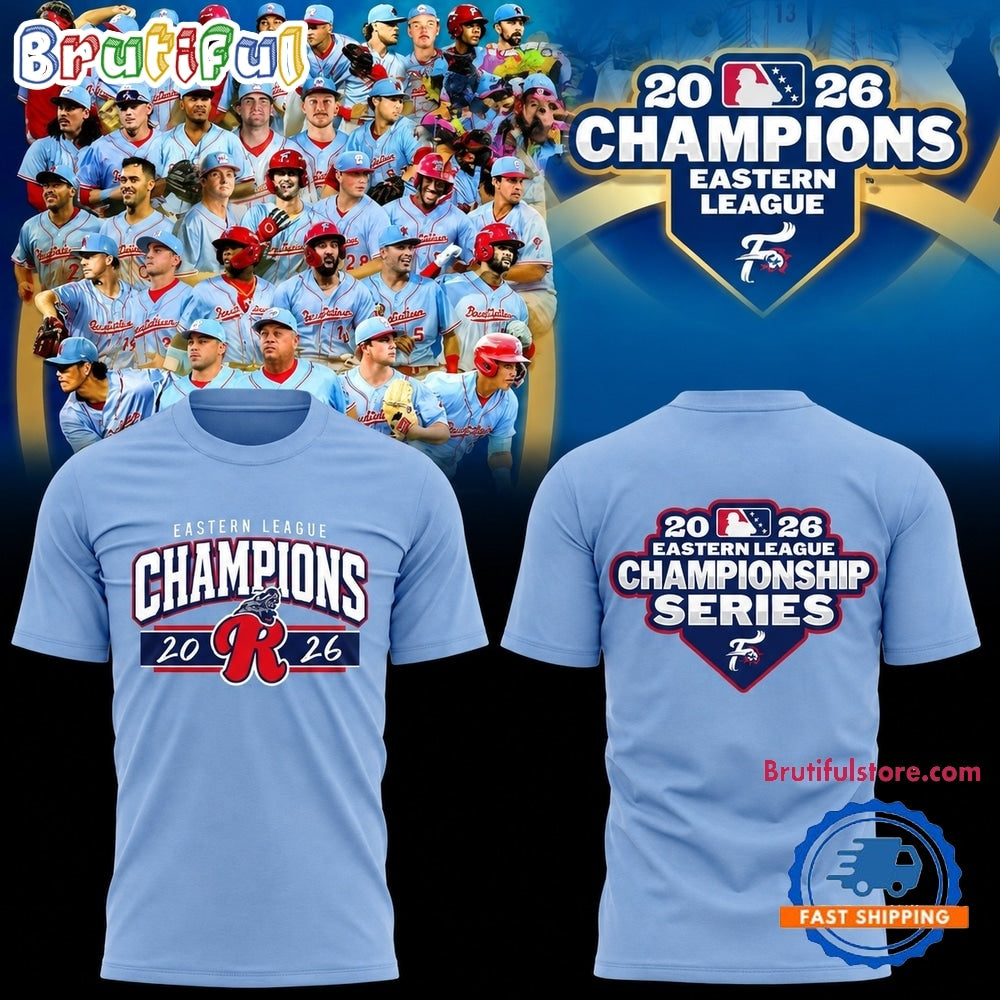 Reading Fightin Phils 2026 Eastern League Champions Hoodie T-Shirt