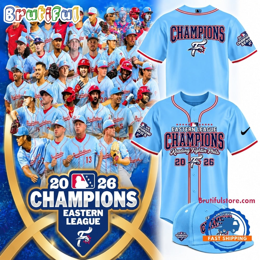 Reading Fightin Phils Eastern League Champions Limited Edition Baseball Jersey