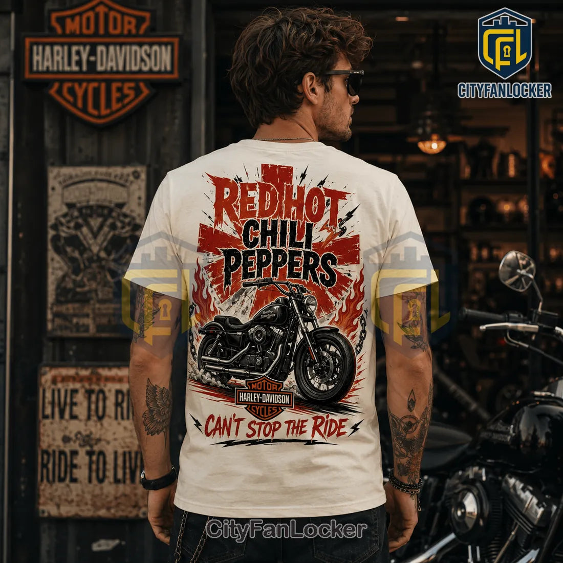 Red Hot Chili Peppers Harley-Davidson Can’t Stop The Ride T-Shirt