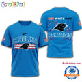 Red White And Carolina Panthers 2025 Football 4th Of July 3D Shirt