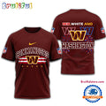 Red White And Washington Commanders 2025 Football 4th Of July 3D Shirt