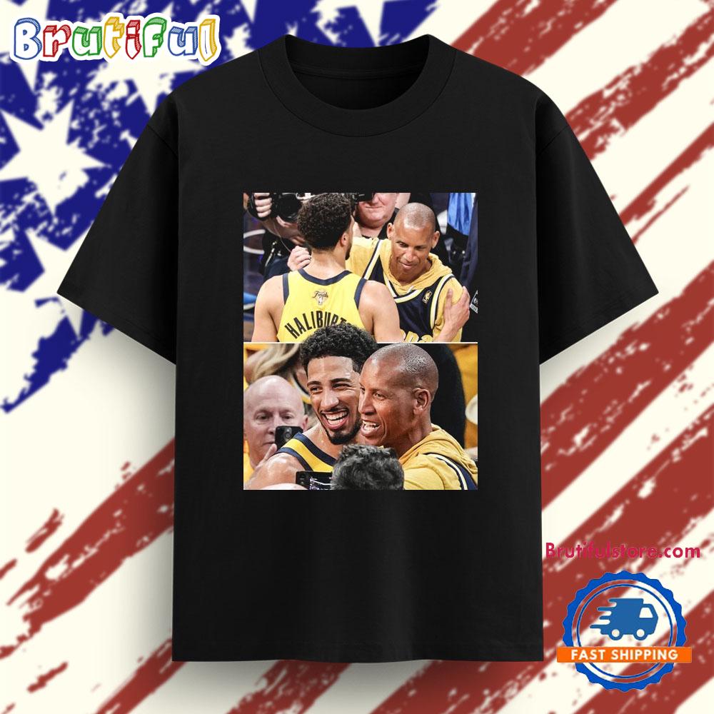 Reggie Miller And Tyrese Haliburton 2025 NBA Finals Game 3 Indiana Pacers T Shirt