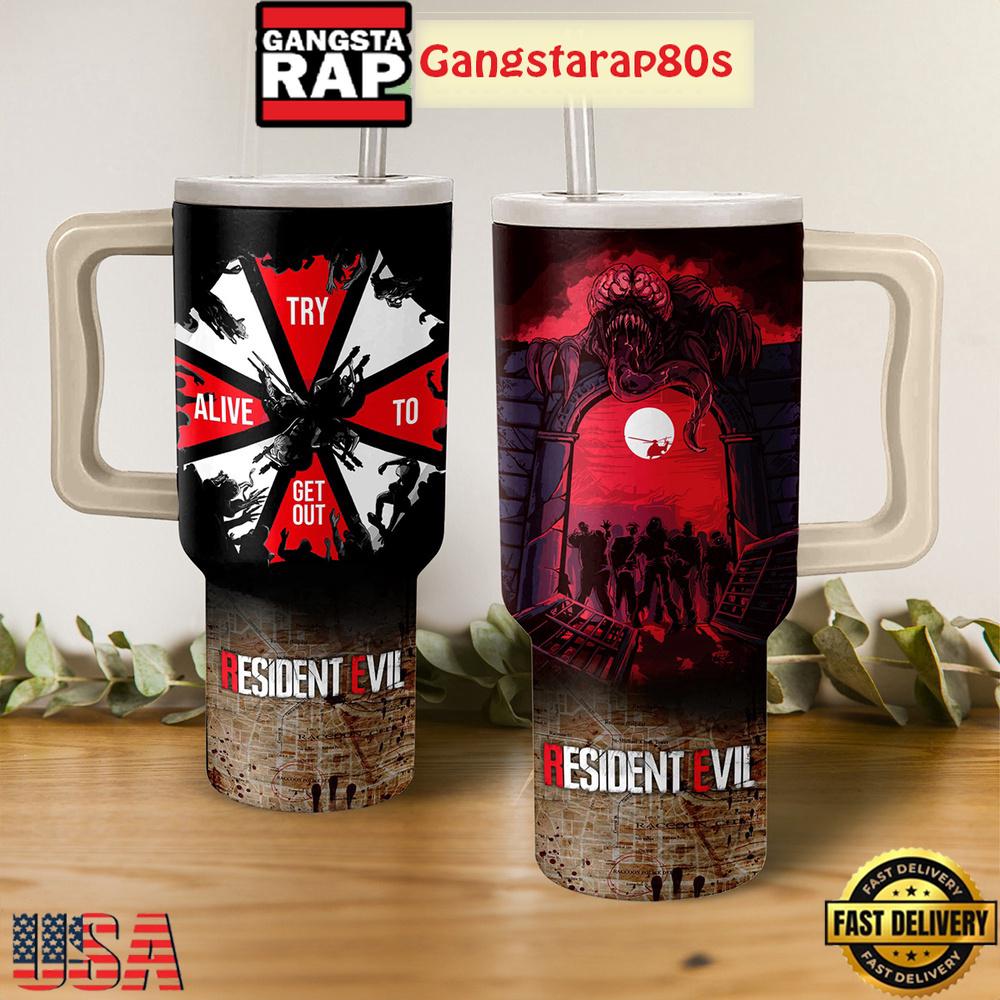 Resident Evil Saga Fan Tumbler Cup 40oz