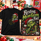 Resting Grinch Mean Green Face Shirt