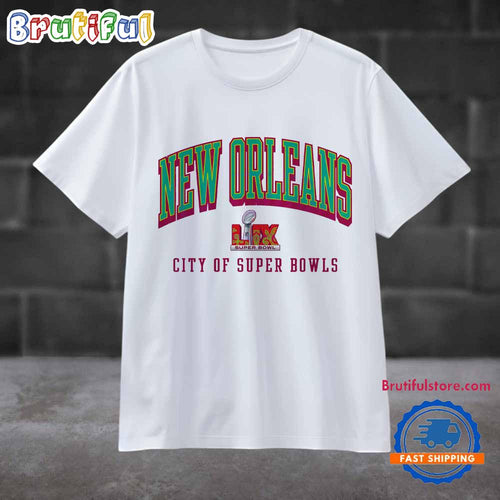 Retro New Orleans City Of Super Bowls 2025 T Shirt