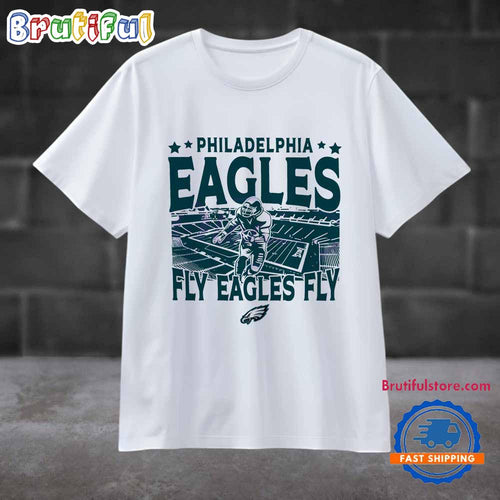Retro Vintage Philadelphia Eagles Fly Eagles Fly T Shirt