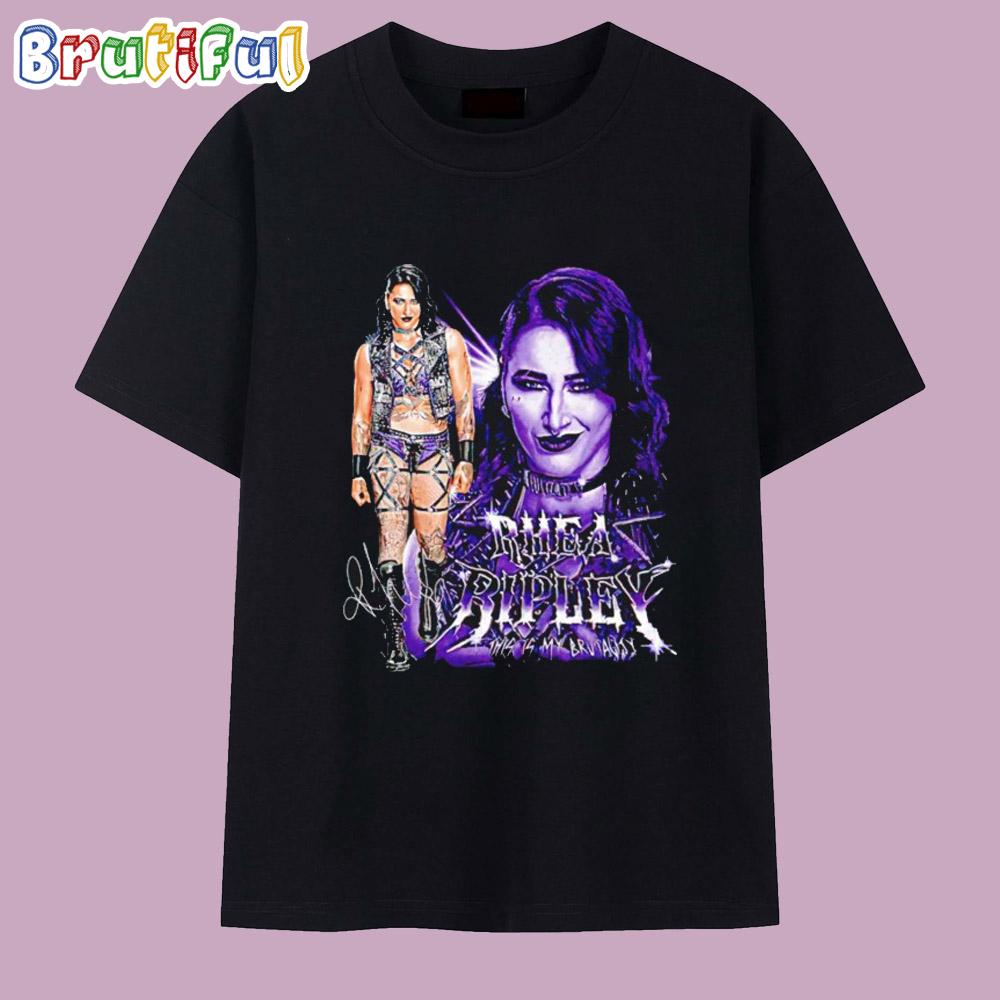 Rhea Ripley Vintage WWE Signature T Shirt