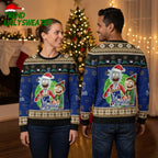 Rick And Morty Kansas City Royals Santa Ugly Christmas Sweater