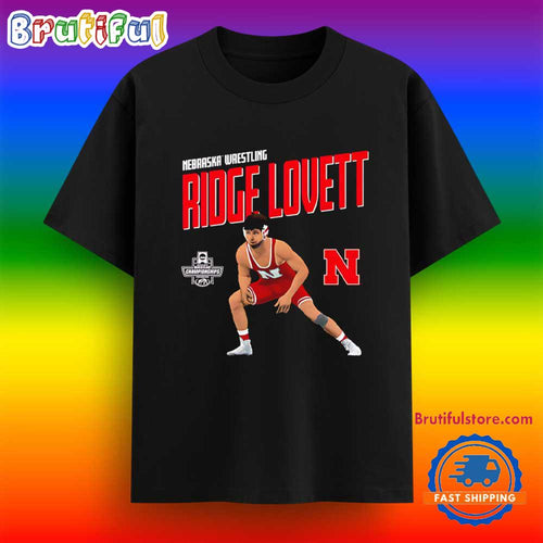 Ridge Lovett Nebraska Cornhuskers Graphic T Shirt