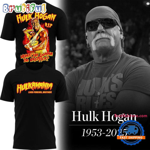 Rip Hulk Hogan 1953-2025 With Signature T Shirt