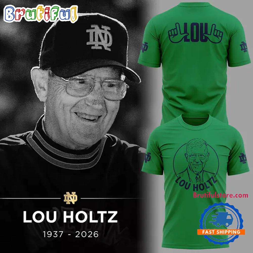 RIP Lou Holtz 2026 Thank You For The Memories Notre Dame Fighting Irish Football Hoodie T-Shirt