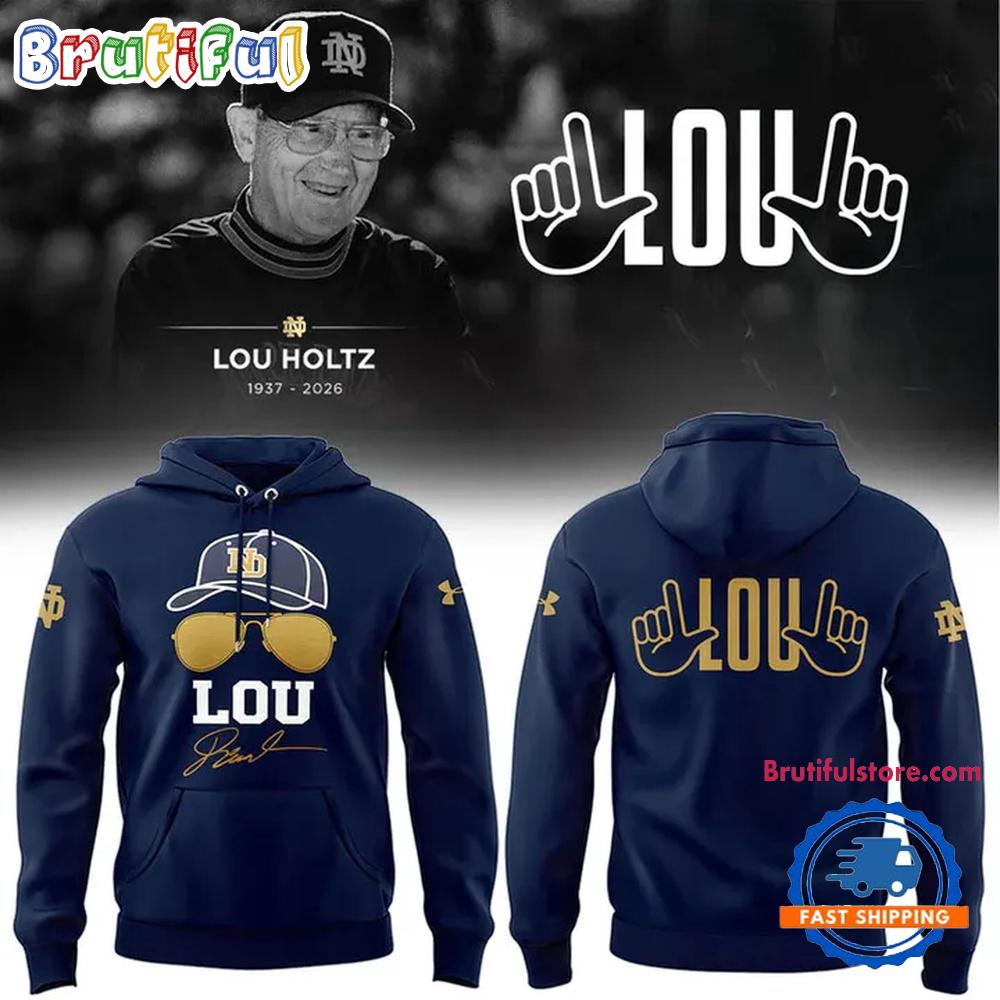 RIP Lou Holtz Notre Dame Fighting Irish Football 2026 Hoodie T-Shirt